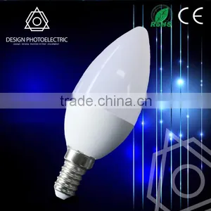 3w Glass Shape LED Candle Light,E14 LED Candle Bulb,Chandelier Led Candle Lamp C37 Led E14 Light Candle Bulb Light thumbnail-1