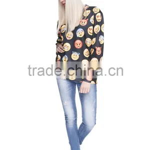 Custom Design High Quality Cheap Crewneck Emoji Sweatshirt Quality Choice thumbnail-5