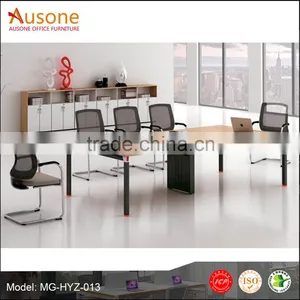 Metal Base and Melamine Wooden Top Conference Table thumbnail-1