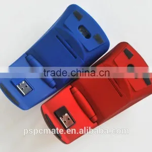 Foldable Arc Design 2.4Ghz Plastic Resell Wireless Mouse Wtih Mini USB Optical Wireless Mouse thumbnail-3