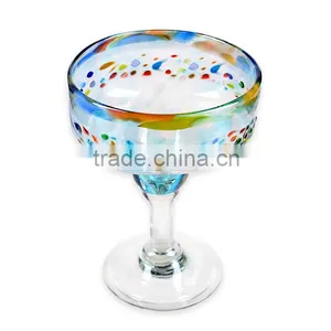 Colored Leadfree Customized Size Colored Bubble Spot Rim Margaret Glass Special Unique Model thumbnail-1