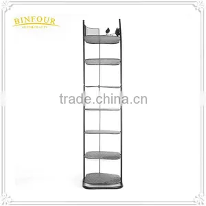 7 Tiers Metal Black Indoor Deco Portable Shoe Racks thumbnail-2