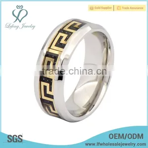 Trendy Titanium Steel Ring for Men,custom Titanium Silver Jewelry thumbnail-1