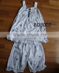 Woman Sleepwear Pajamas Set Knitted Woven Pant Nightwear thumbnail-1
