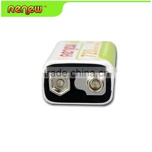 RENEW 6 Pack 9V 6F22 720mAh High Volume Lithium-ion Rechargeable 9 Volt Li-ion Batteries thumbnail-5