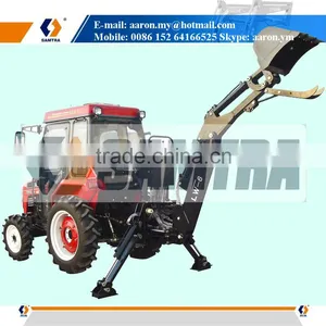 Tractor Backhoe Loader, LW Backhoe Digger With Thumb Grab thumbnail-1