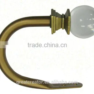 Crystal Ball Designer Drapery Hardware Curtain Rod Hooks thumbnail-1