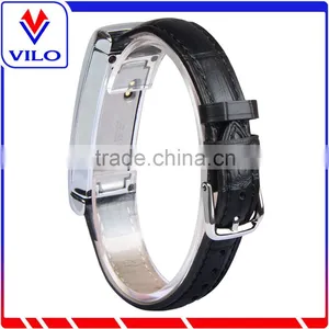 Hot Selling Crocodile Genuine Leather Wristband Replacement Band for Fitbit Alta Band With Metal Frame thumbnail-3