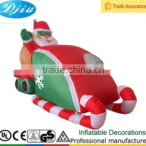 DJ-XT-02 Santa Sack Driving Snowmobile Christmas Airblown Inflatable thumbnail-1