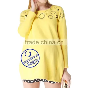 Custom 100% Cotton Embroidered Fleece Maternity's Hoodies & Sweatshirts thumbnail-3