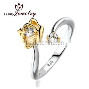 Wholesale cz Diamonds Jewelry Fashion Silver Rings China thumbnail-1