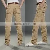Mens Cotton Slim Chinos,2014 Autumn New 100% Cotton Slim Fit Men Work Pants Chino thumbnail-1