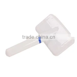 White Plastic Dog Groom Brush thumbnail-1