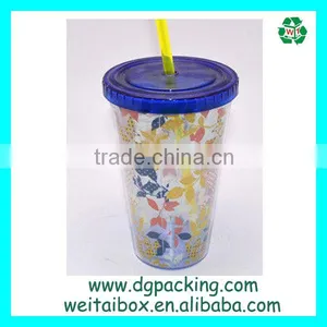 Plastic Disposable Smoothie Cute Beautiful Cups for Beverage thumbnail-3
