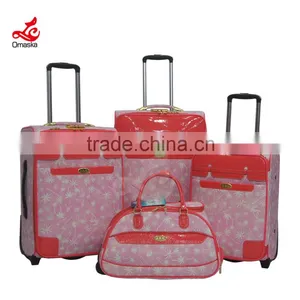2015 Popular Fashion Travel pu Trolley Luggage Bag thumbnail-1