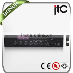 ITC T-40MT Series 40W to 120W PA System Integrated USB FM Radio Amplifier thumbnail-1