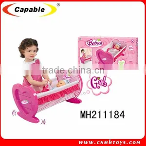 2015 Kids Plastic Doll Bed Girl Toys thumbnail-2