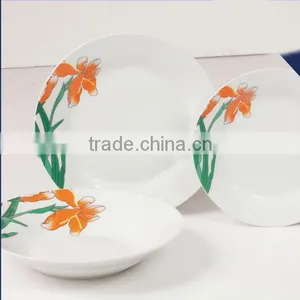 Good Quality Super White Porcelain Plate Wholesale Modern Dinnerware thumbnail-3