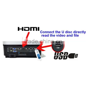 Perfect Use for Eduction ,meeting,home Theater 3500 Lumens HDMI Wall Image Projector thumbnail-4