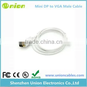 1.8M Mini DisplayPort DP to VGA Male Adapter Cable for MacBook Air Pro 6FT thumbnail-1