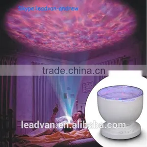 For Home Room Bedroom Wave Projector RGB Lamp With Speaker Multi Color Led Night Light Aurora Master Quality Choice thumbnail-1