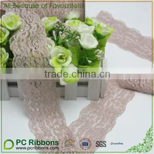2" Width Ginger Snap Elastic Lace Trim thumbnail-1