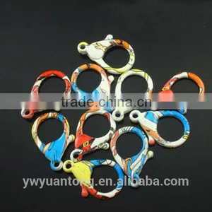 Painted Colorful Lobster Clasps thumbnail-1