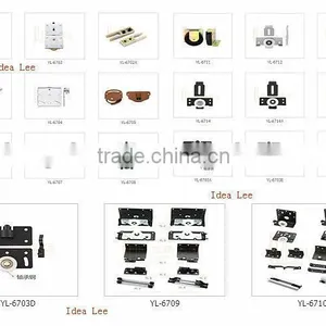 Zinc Alloy Hanging Brass Wheels for Sliding Doors Wardrobe thumbnail-3