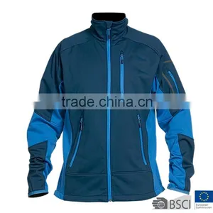 Mens Color Block Bonded Waterproof Softshell Jacket thumbnail-1