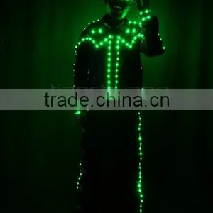 LED Light Street Dance Costume, Wireless DMX512 Flash Dance Costume thumbnail-4
