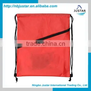 Big Promotional Polyester Fabric Economically Priced Custom Logo Printed Cheap Backpack Bag Drawstring thumbnail-5