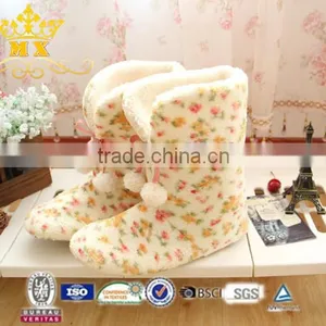 Shining Trim Warm Winter Faux Fur Glitter Ankle Indoor Boot for Girls thumbnail-2