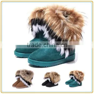 Women Winter Warm High Long Snow Ankle Boots Cheap Girl Snow Boots thumbnail-5
