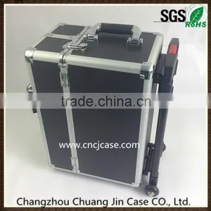 Large Black Aluminum Trolley Case thumbnail-2
