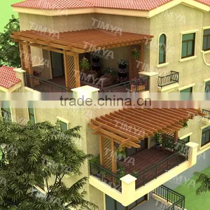 Aluminum Garden Pergola Turtle Bridge thumbnail-3