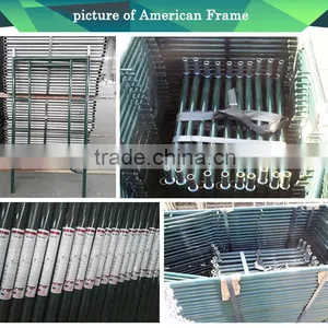 C Lock Frame American Style Walk Thru Type 5'x6'4'',5'x5' Frame Scaffold Flip Lock thumbnail-6