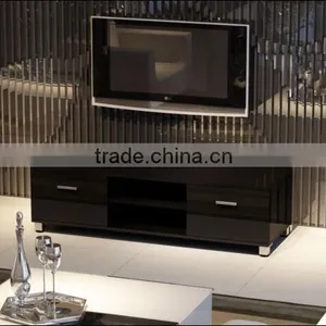 TV-2320 Black or White Gloss TV Stand With Drawers thumbnail-2