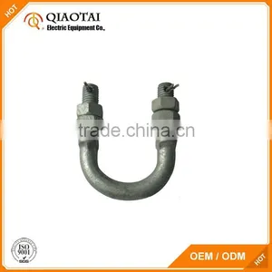 High Quality Hot Dip Galvanized u Bolt Saddle Clamps thumbnail-2