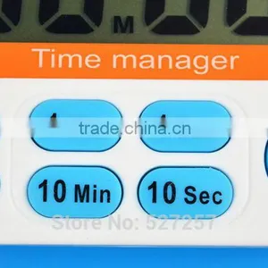 Timer CountDown Up Fast Setting Digital LCD 12 Hours Clock Kitchen Cooking Sport 10 Minutes 10 Seconds Fast Set thumbnail-2