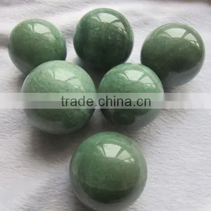 Natural Antique Aventurine Crystal Quartz Ball thumbnail-2