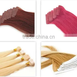 Wholesale Price 6A Grade Top Quality Brazilian Virgin Hair Double Drawn Colorful Tape Hair Extensions thumbnail-1