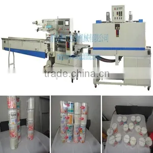 PLC Control Automatic Toothstick Shrink Wrapping Machine thumbnail-1