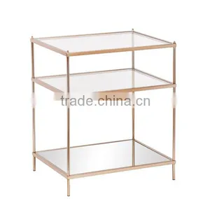 Foshan Shunde Simple Style Living Room Tempered Glass Top Side Table thumbnail-1