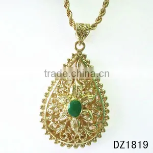 Turkish Jewelry Gold Plated Pendant Islamic Pendant thumbnail-2