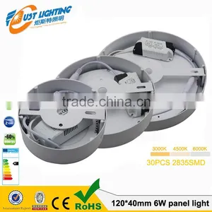 Surface Mounted AC85-265V 6W12w18w24w36w Ceiling Lamp Led Round Panel Lights thumbnail-3