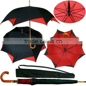New Automatic Special Wooden Double Layers Fancy Design Umbrella thumbnail-1