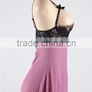 Mauve Chemise Women Underwear Sexy thumbnail-2