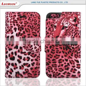 Separable With Double Card Slot Leopard Pattern 2 in 1 c Smart Leather Flip Cover Case for Xiaomi Mi5 4 3 2 1 thumbnail-2