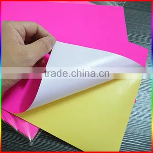 Magenta Fluorescent Sticker Paper thumbnail-1