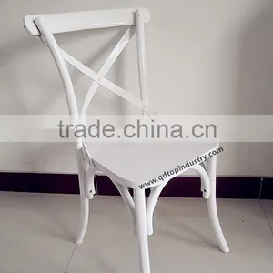 Cross Back Curved Dining Chair thumbnail-1